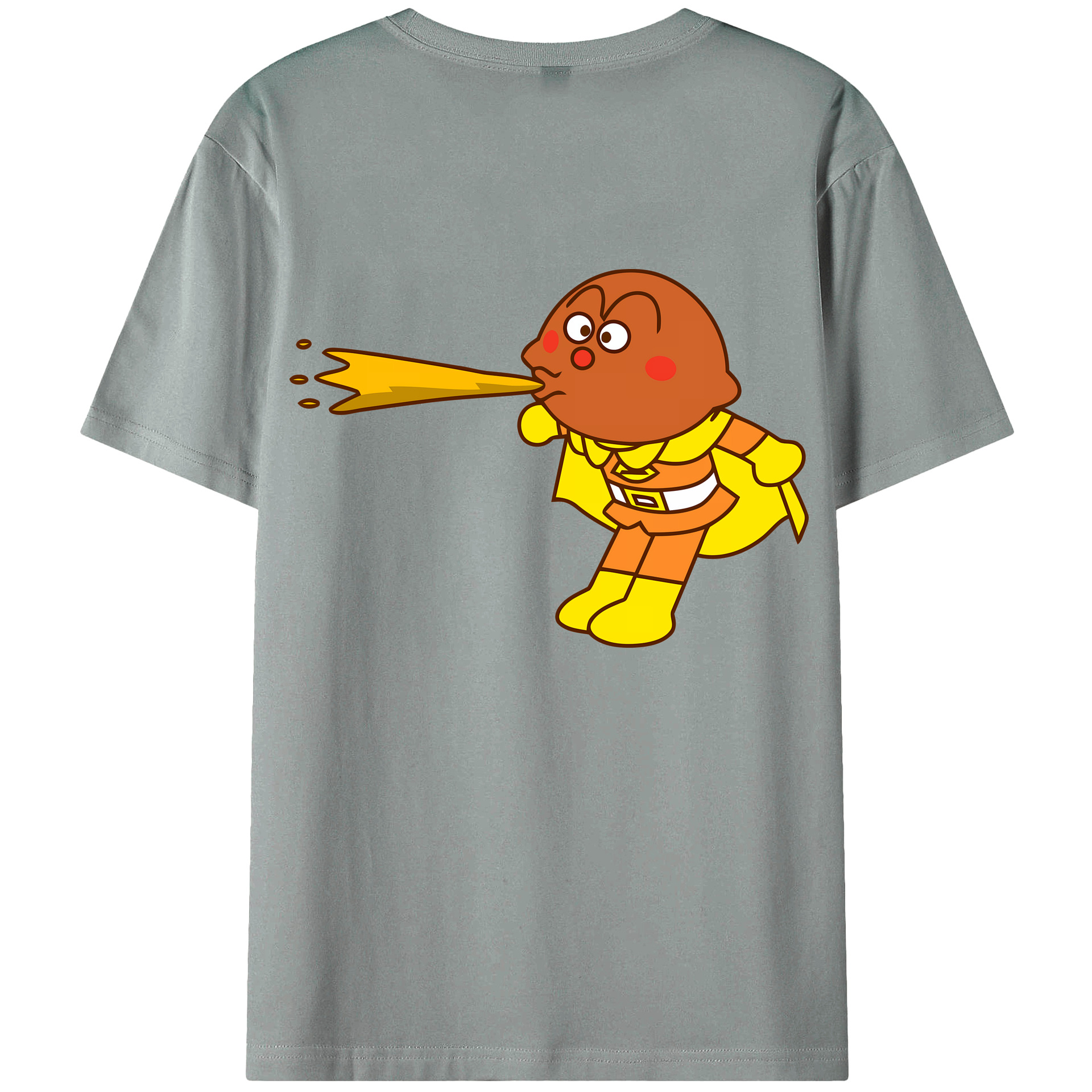 （画像用） アンパンマン Anpanman 綿100％ メンズ半袖Tシャツ（バックプリント） 通気性